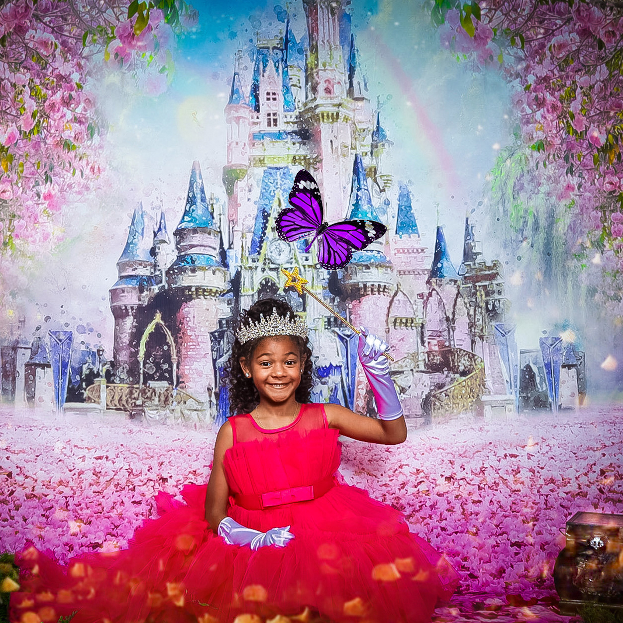 little-girl-red-dress-wand-butterfly-princess-photography-bedazzled